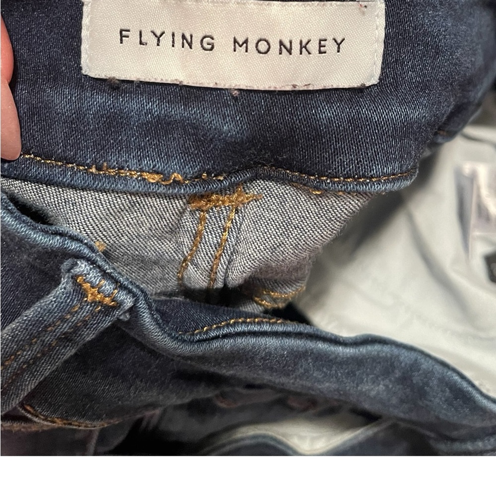 Flying Monkey Dark Blue Double Button Skinny Jeans - image 6